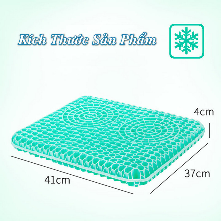 Đệm ghế ngồi ô tô mùa hè 2 lớp thoáng khí Cool Jelly Hikogyo