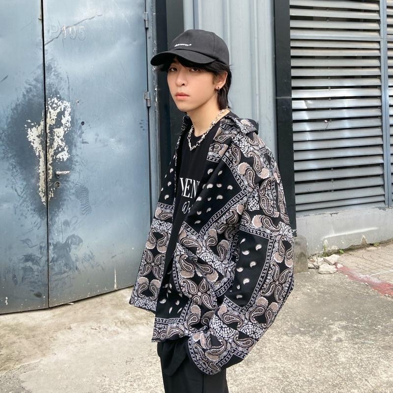 Áo khoác hoạ tiết hoa điều // M4 Outfit