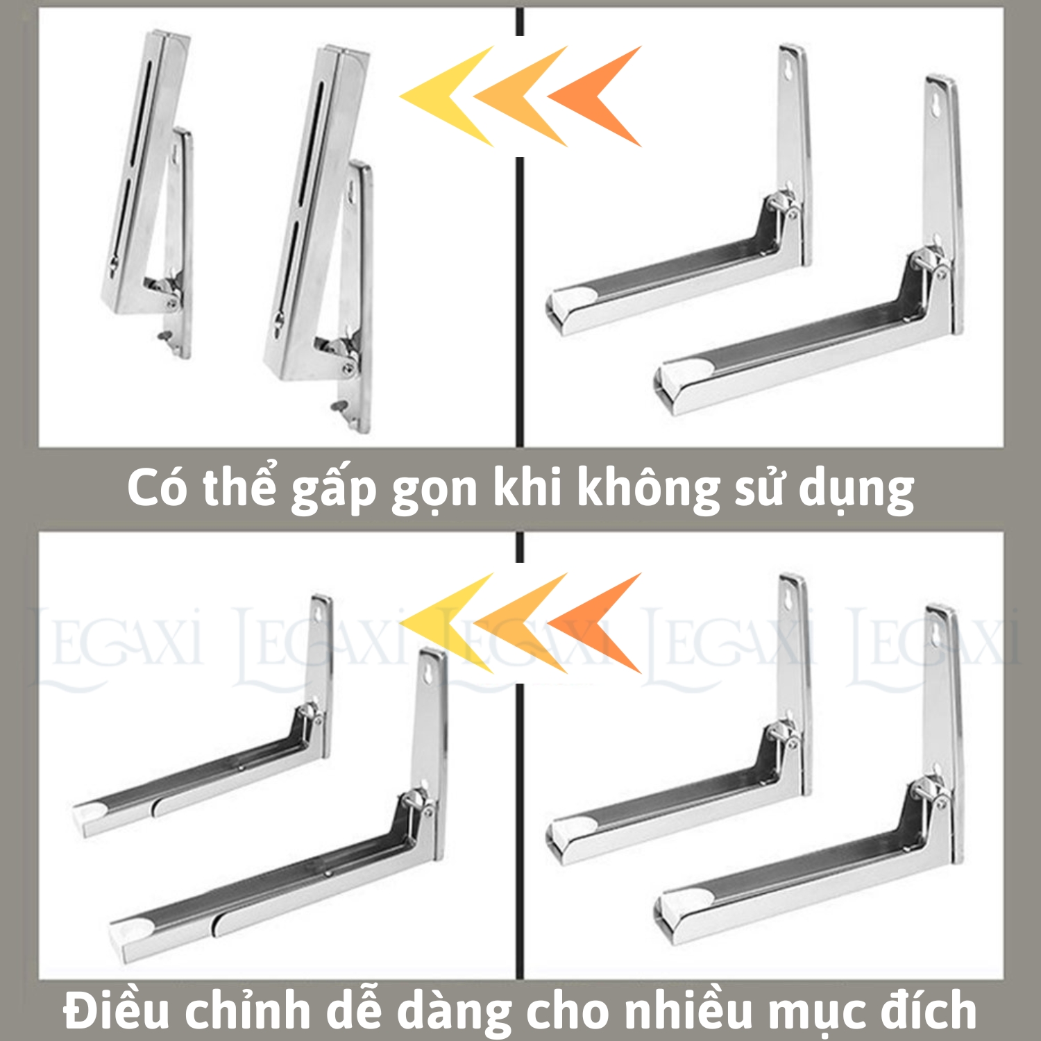 Giá đỡ lò vi sóng kim loại INOX không gỉ gấp gọn nhà bếp kệ treo lò nướng wifi ổ điện Legaxi