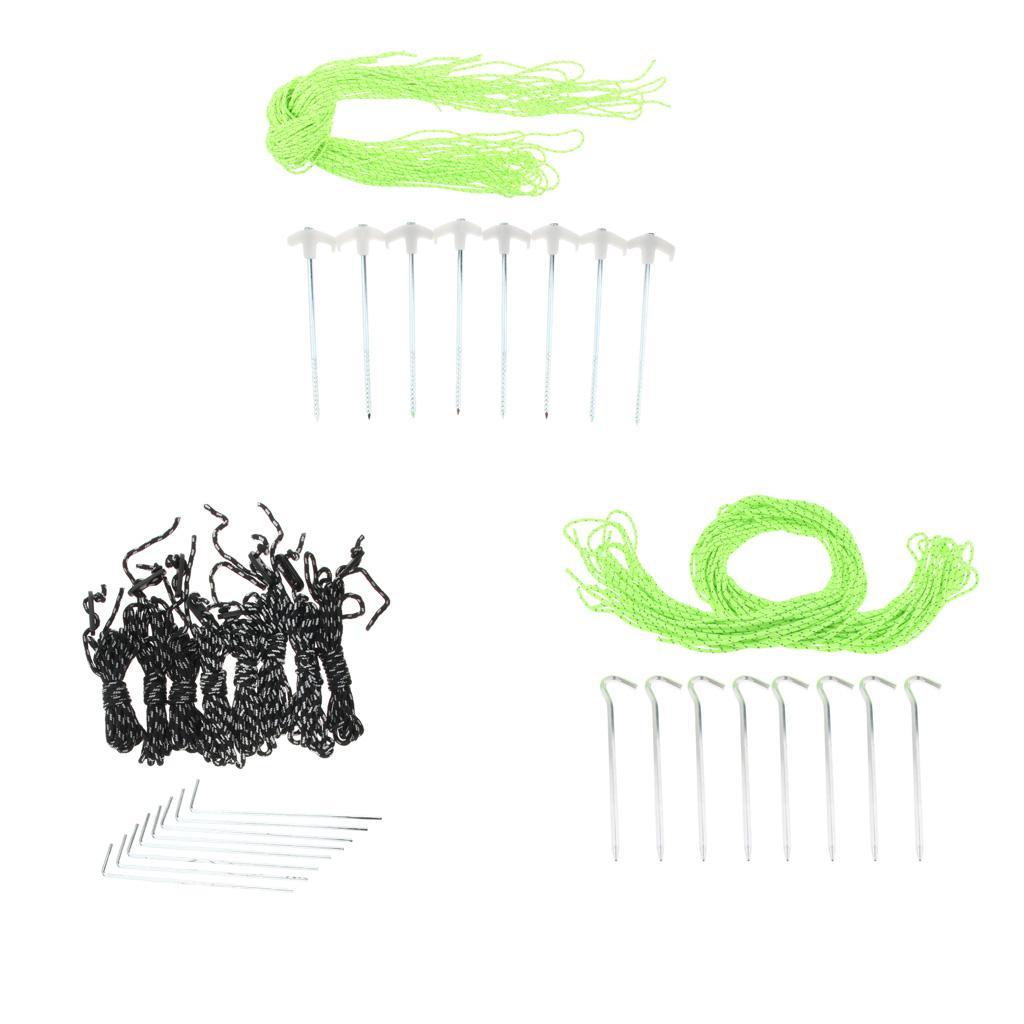 Heavy Duty Aluminum Alloy Outdoor Tent Accessories Tent Stakes Tent Nails & Wind Rope & Bag