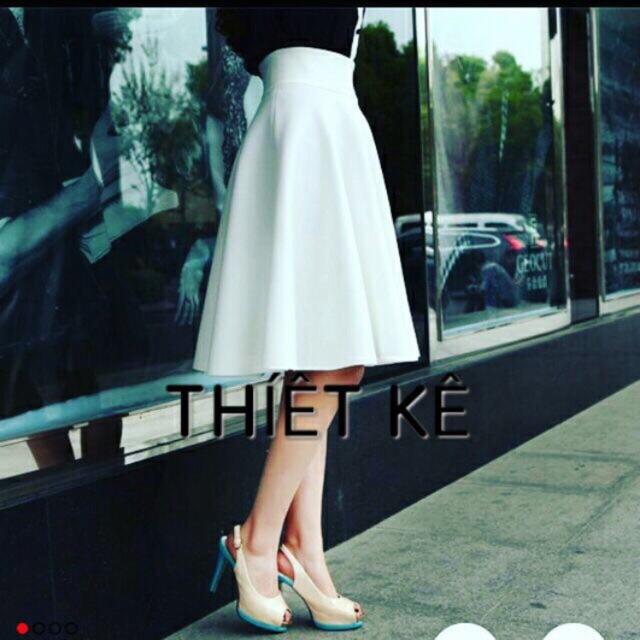 CHÂN VÁY XOÈ TRẮNG PHONG CÁCH
