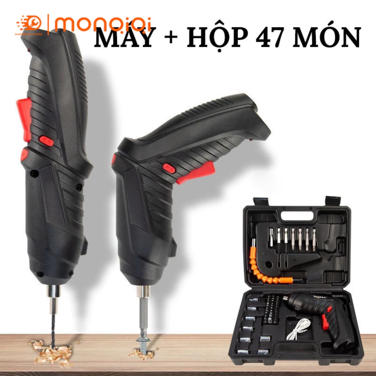Máy Bắn Vít Chạy Pin Cao Cấp - 47 Chi Tiết Đa Năng, Loại Tốt