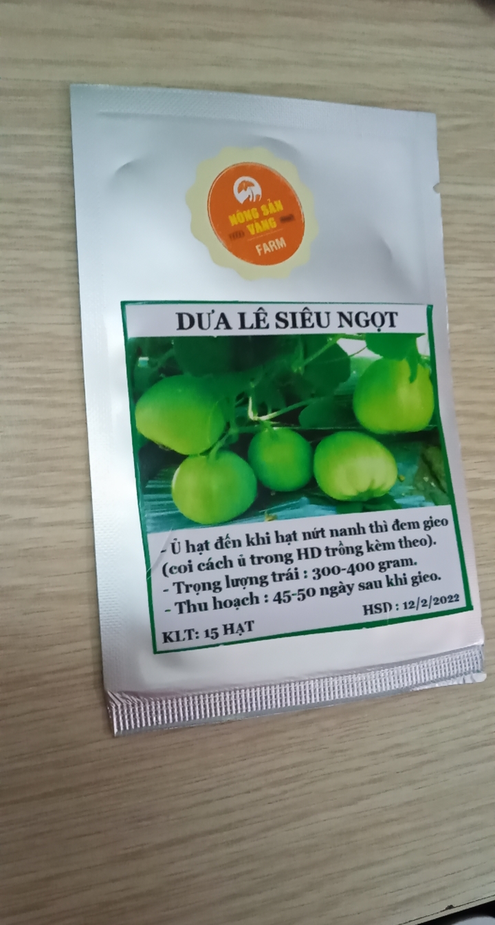 Hạt giống Dưa Lê Siêu Ngọt ( Gói 15 Hạt ) - Nông Sản Vàng