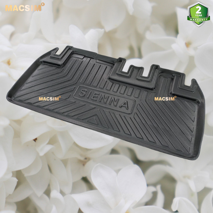 Thảm lót cốp Toyota Sienna 2014-2020  nhãn hiệu Macsin chất liệu tpv cao cấp màu đen
