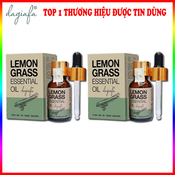 Combo 2 chai Tinh Dầu Sả Chanh Đuổi Muỗi CAO CẤP DAGIAFA 15ml – Tinh Dầu Dùng Xông Phòng, Ngâm Chân, Xông Hơi - Kiểm Tra Chất Lượng Tại Quatest 3