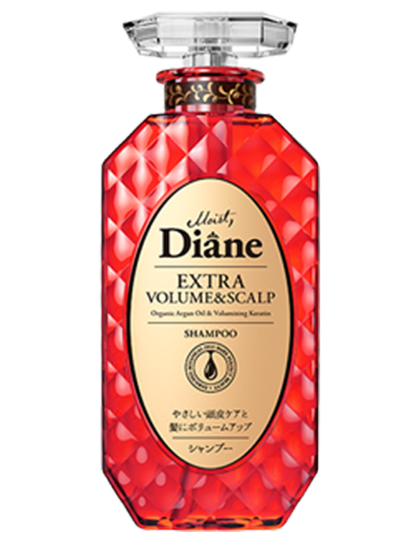 Bộ gội xả Diane Extra Volume &amp; Scalp Treatment giảm gàu chống rụng tóc Hàn Quốc 450ml tặng móc khoá