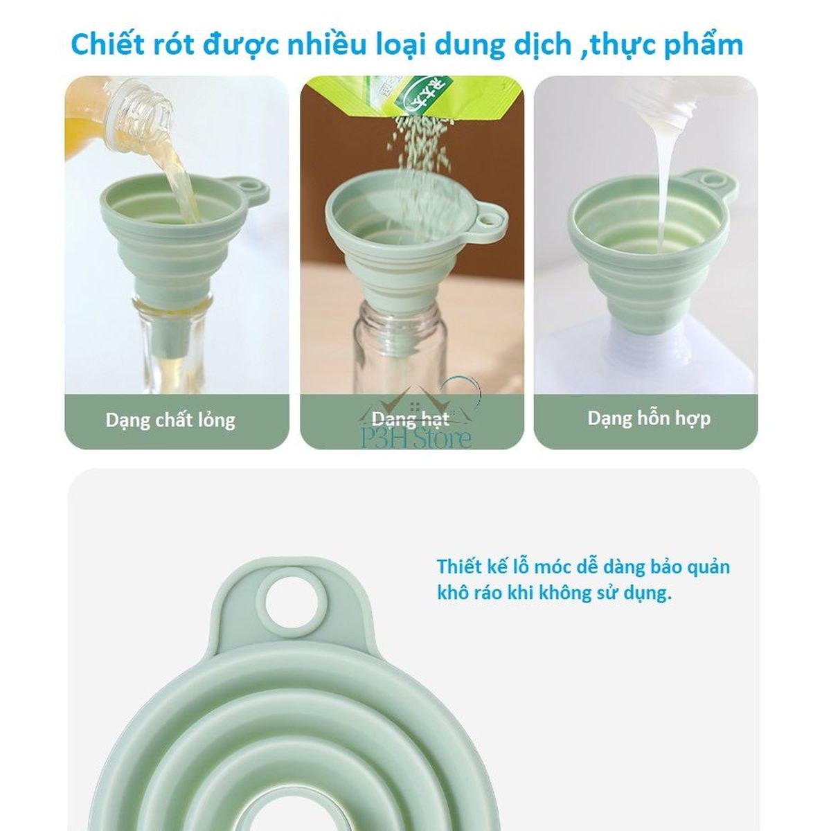 Phễu silicone có thể xếp gọn RY-350