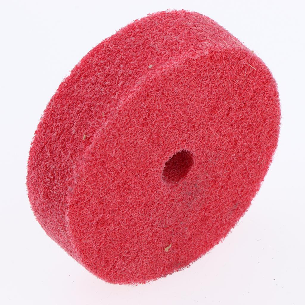 2x3'' Nylon Fiber Polishing Wheel Grinding Wheel for Bench Grinder Red