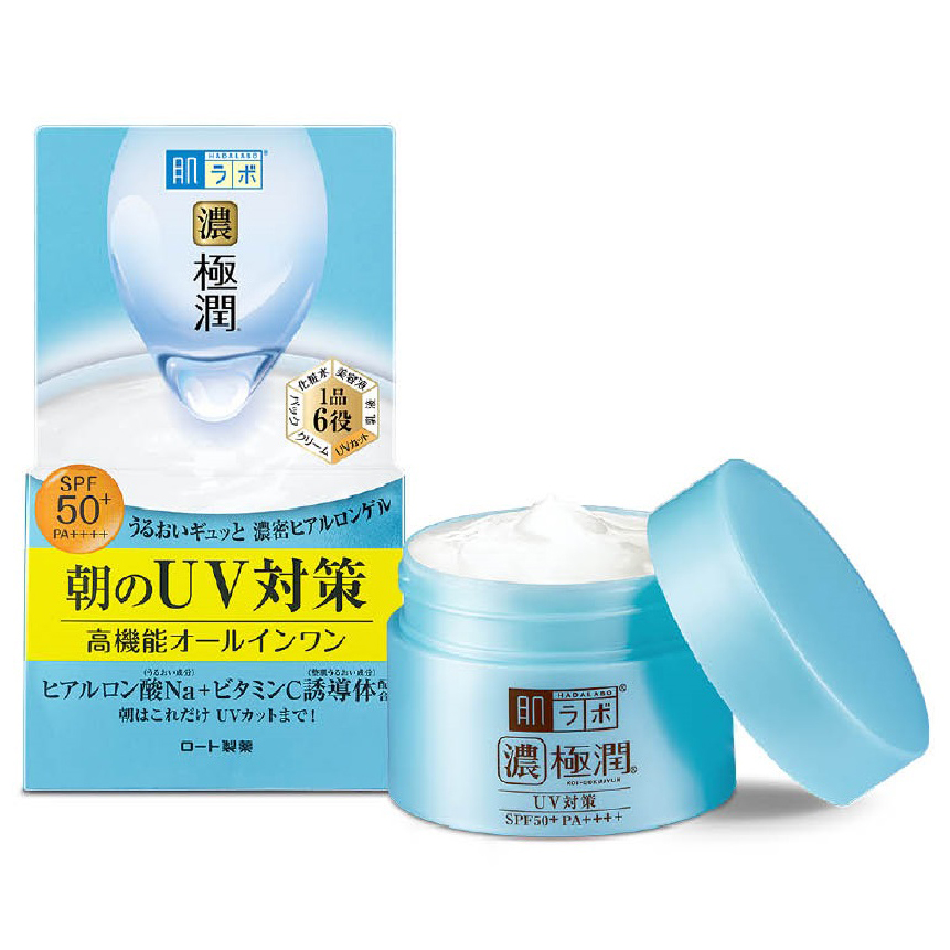 Kem dưỡng ẩm chống nắng ban ngày Hada Labo Koi-Gokujyun UV White Gel SPF50+ PA++++ 90g