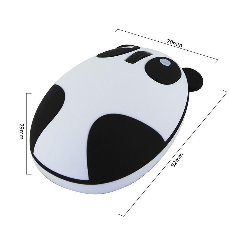 Im Lặng Không Dây Sạc Chuột Quang Công Thái Chuột Máy Tính Hình Gấu Trúc Dễ Thương Hình Hồng USB Chuột Cho Bé Gái Kid Laptop Macbook