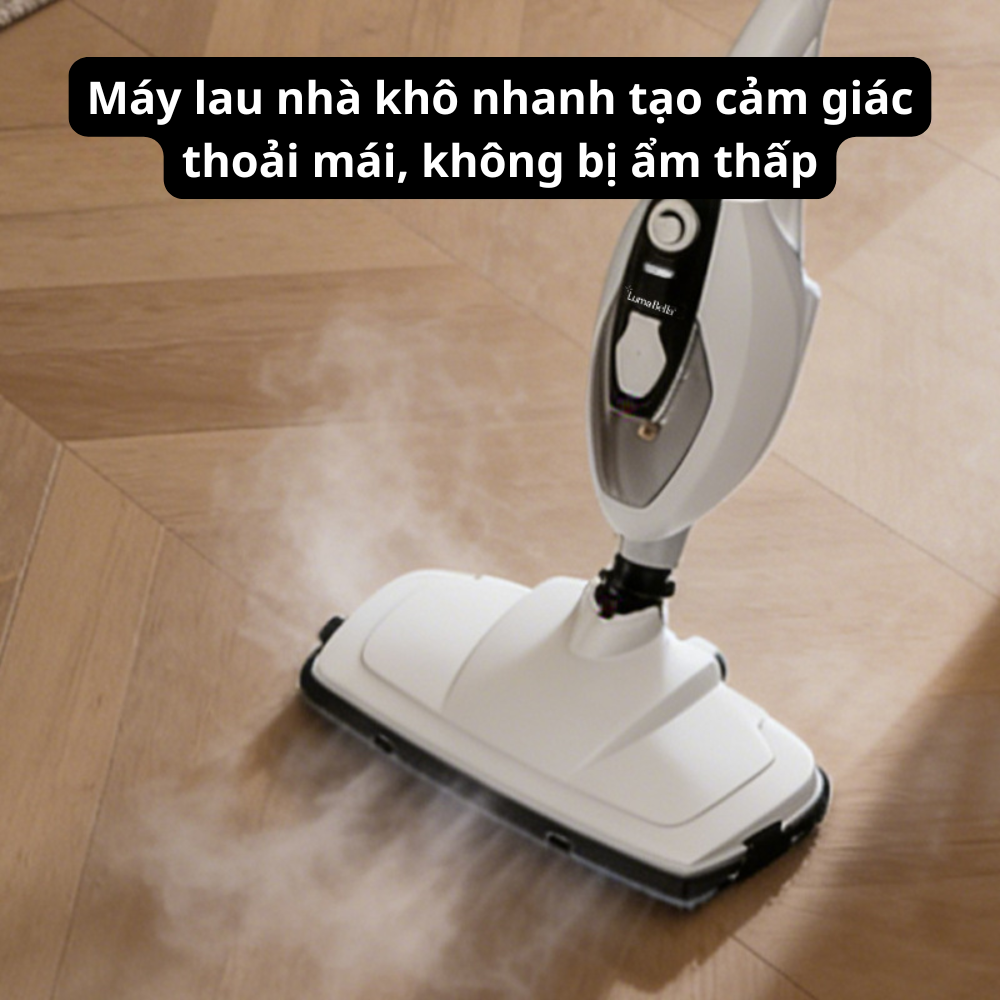 Máy lau nhà hơi nước Lumabella LB-63031 công suất cao 2000W, áp suất cao, thiết kế thông minh, dễ dùng, làm nóng nhanh - DELIYA - HÀNG CHÍNH HÃNG