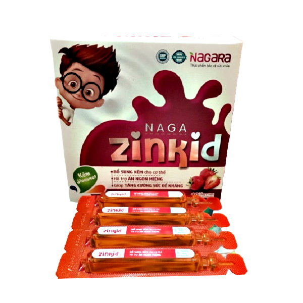 Siro cho trẻ biếng ăn Naga Zinkid bổ sung kẽm  - Hàng chính hãng