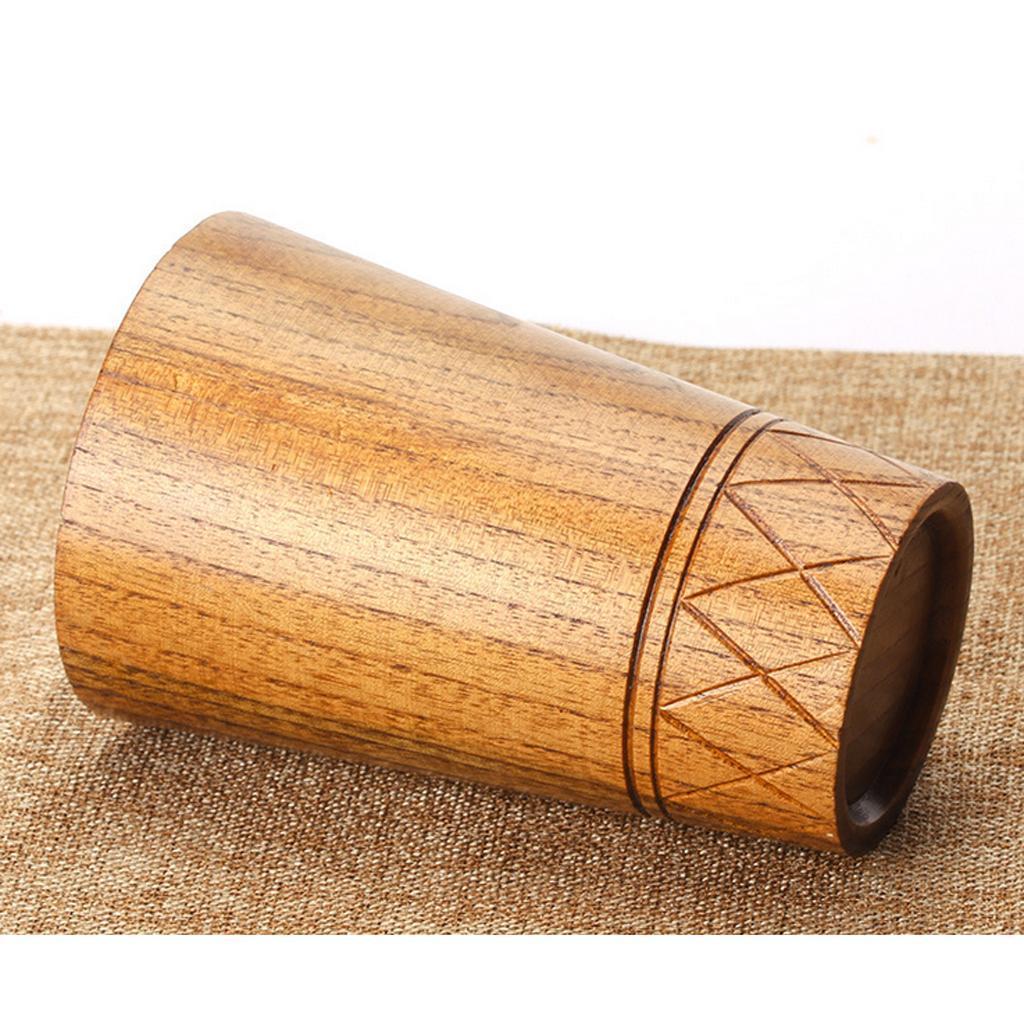 Wooden Cup Handmade Coffee Tea Beer Juice Milk Mug Drink Cup 7.8cmx11.5cm