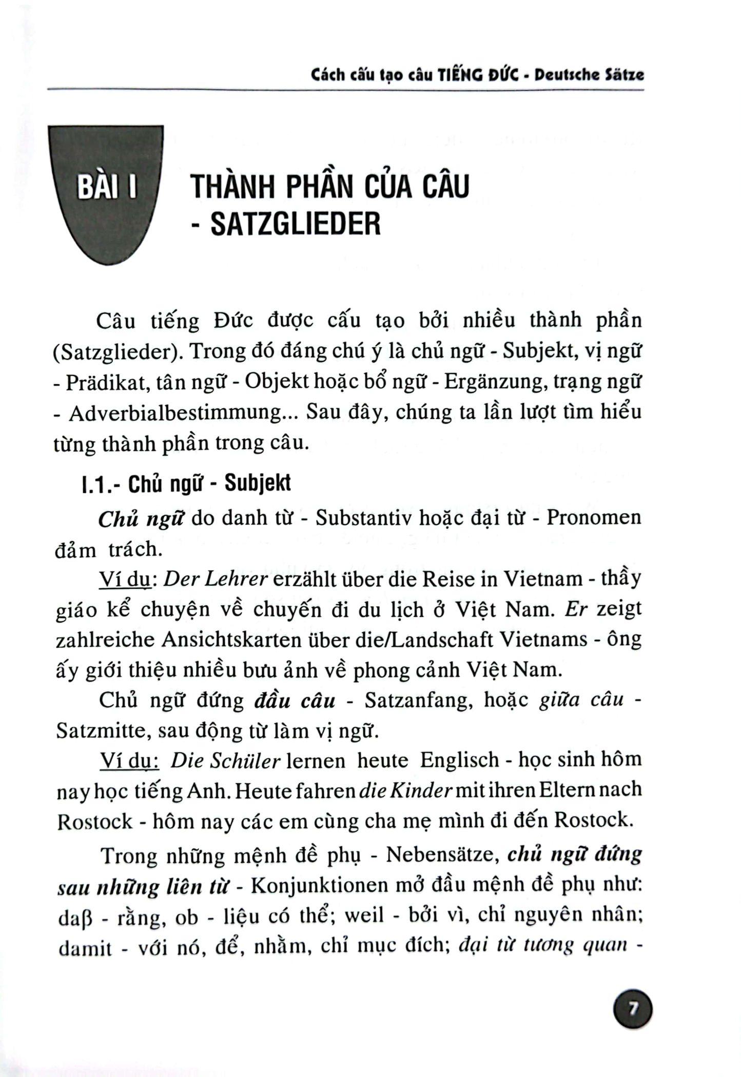 Cách Cấu Tạo Câu Tiếng Đức (Tái Bản 2024)