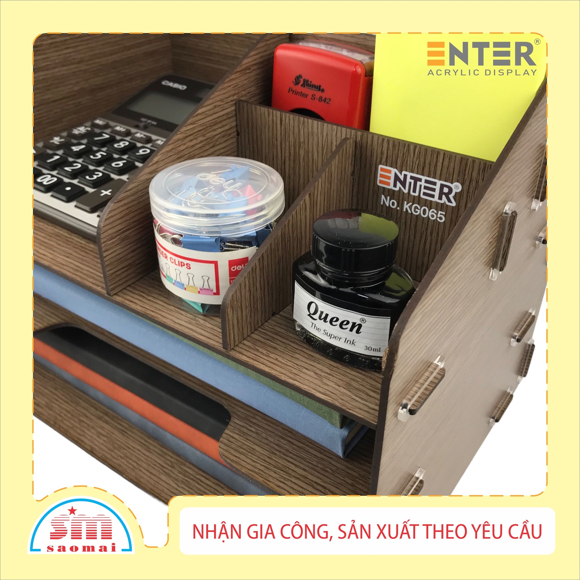 Kệ hồ sơ gỗ Enter KG065 lắp ráp