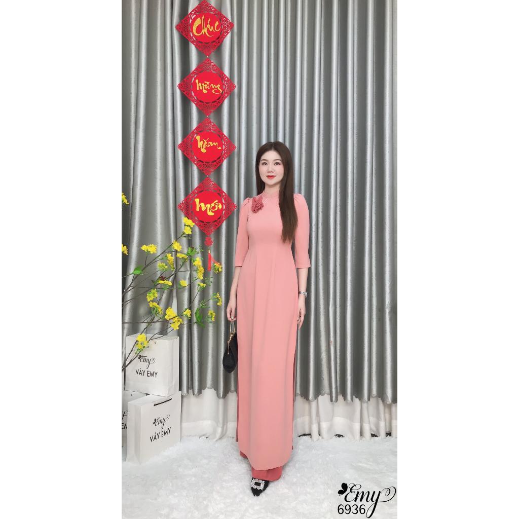 EMY EM6936 Sét Áo Dài Hồng