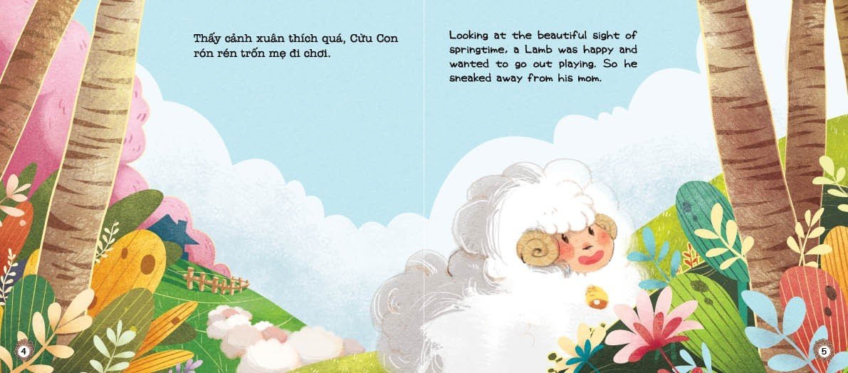 Ngụ Ngôn Song Ngữ Anh - Việt: Cừu Non Nhanh Trí