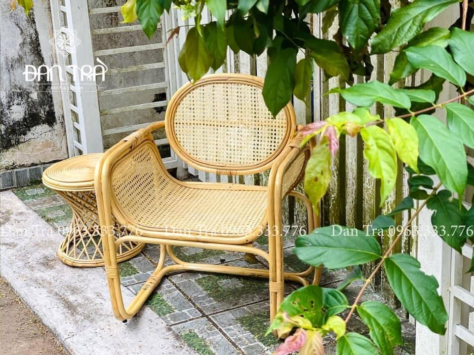 Ghế Đơn Mây Chữ U Mắt Cáo, Ghế Mây Đơn Giản Simple Life, Ghế Mây Decor Phòng- Bàn Ghế Mây Tre ĐAN TRÀ