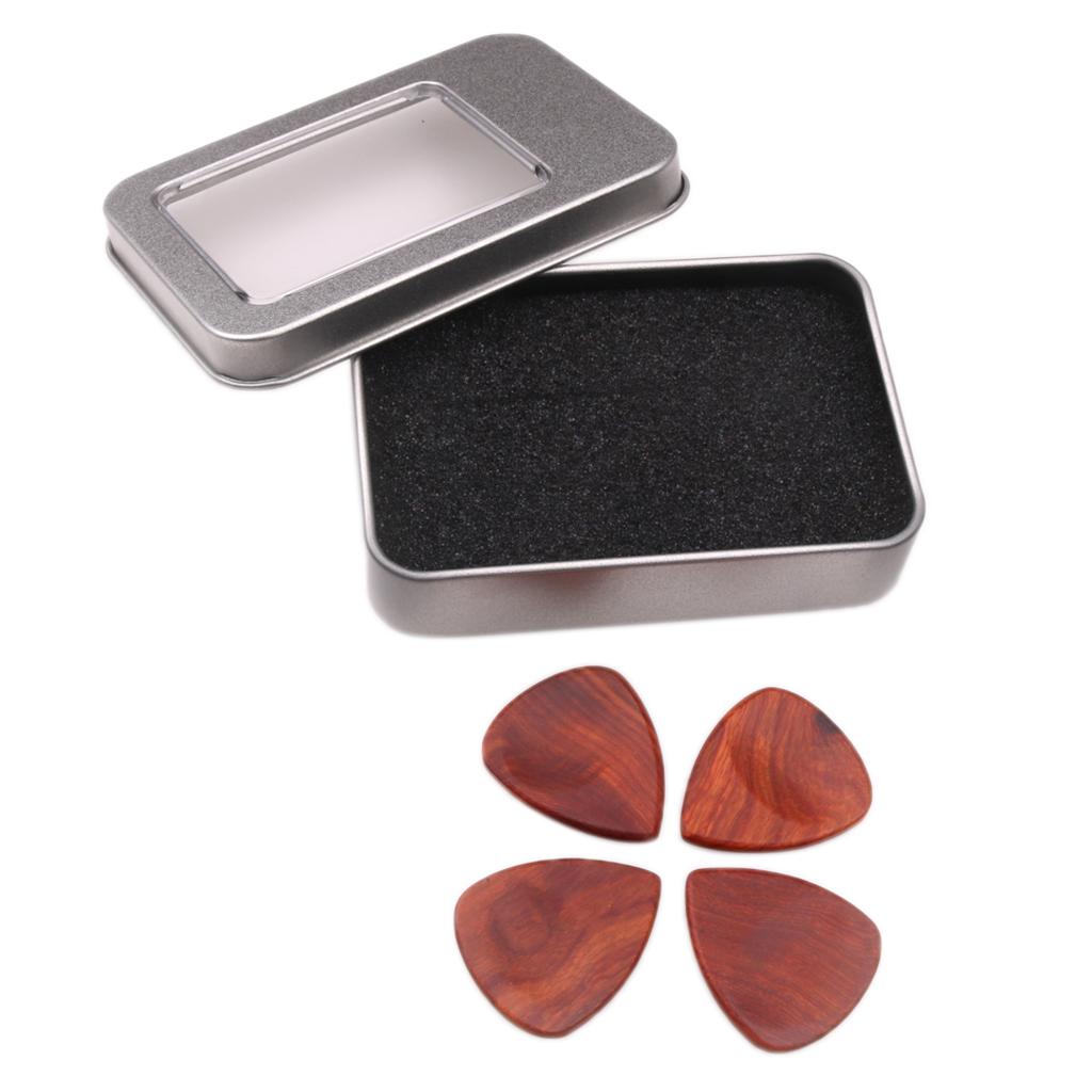 Solid Wood Guitar Pick Plectrum for Acoustic Electric Guitar Ukulele Bass