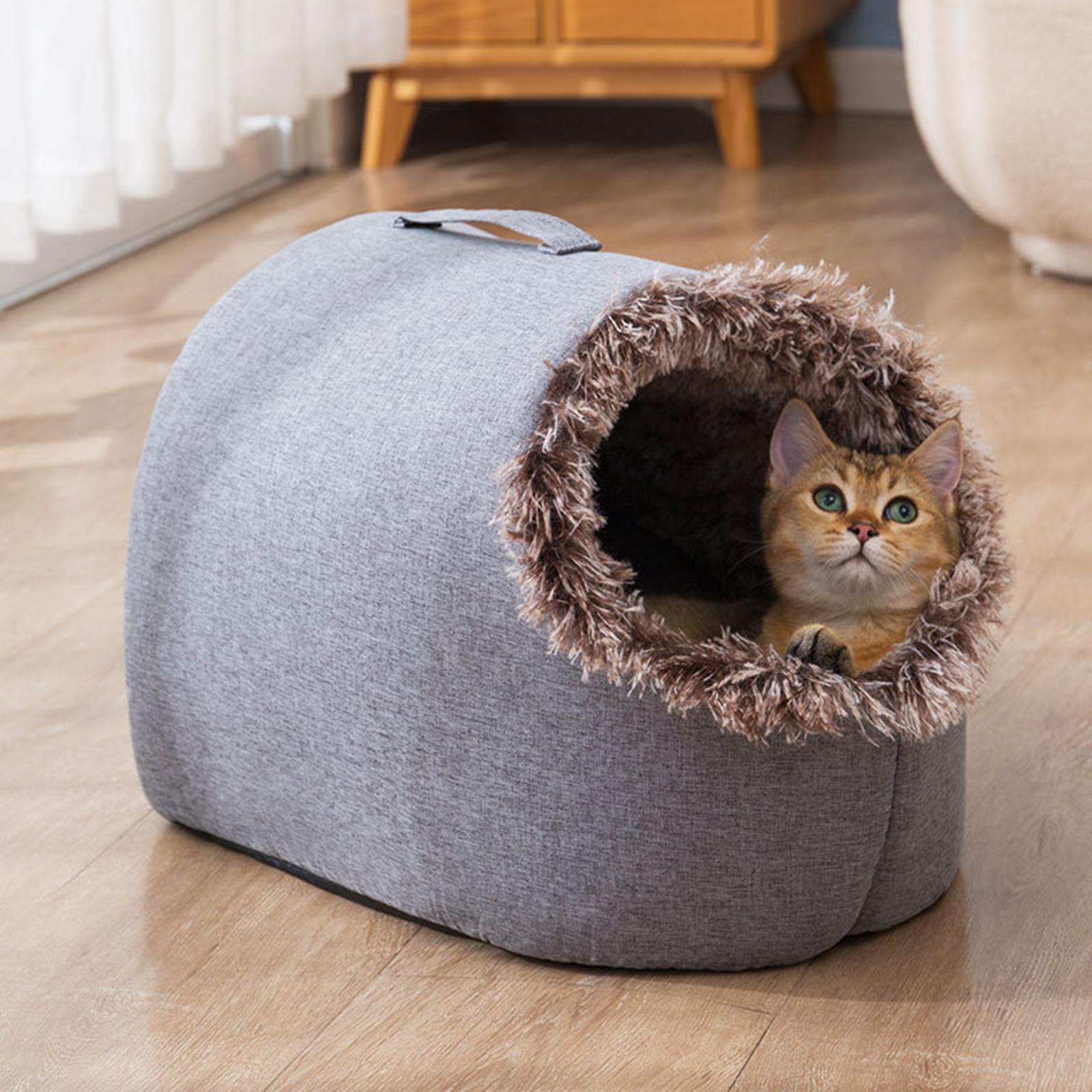 Pet Cat House Nest Small Dog Bed for Indoor Outdoor Puppy Kennel Kitten Cave