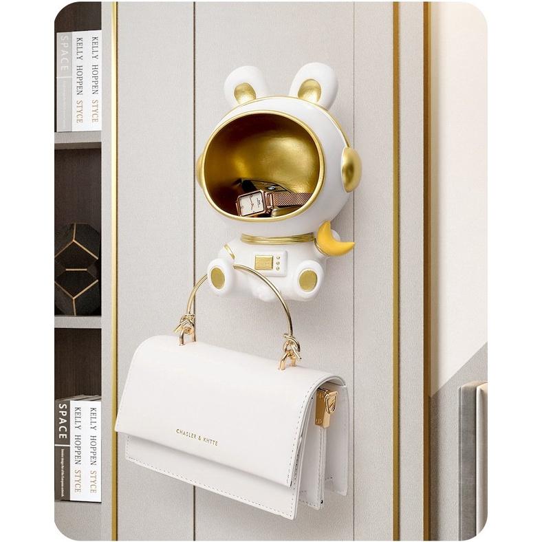 TƯỢNG MÈO PHI HÀNH GIA TREO TƯỜNG ĐỂ BÀN CATSPACE GIỮ ĐỒ TRANG TRÍ NHÀ CỬA ️ FREESHIP ️
