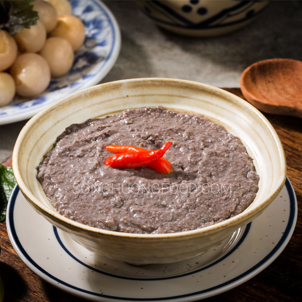 Combo 1 Hũ Tỏi Ngâm Chua Ngọt 370g + 1 Hũ Mắm Tôm Bắc 430g + 1 Hũ Kim Chi 390g Sông Hương Foods
