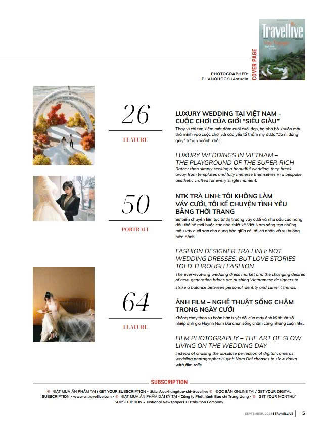 ẤN PHẨM TRAVELLIVE THÁNG 9/2025