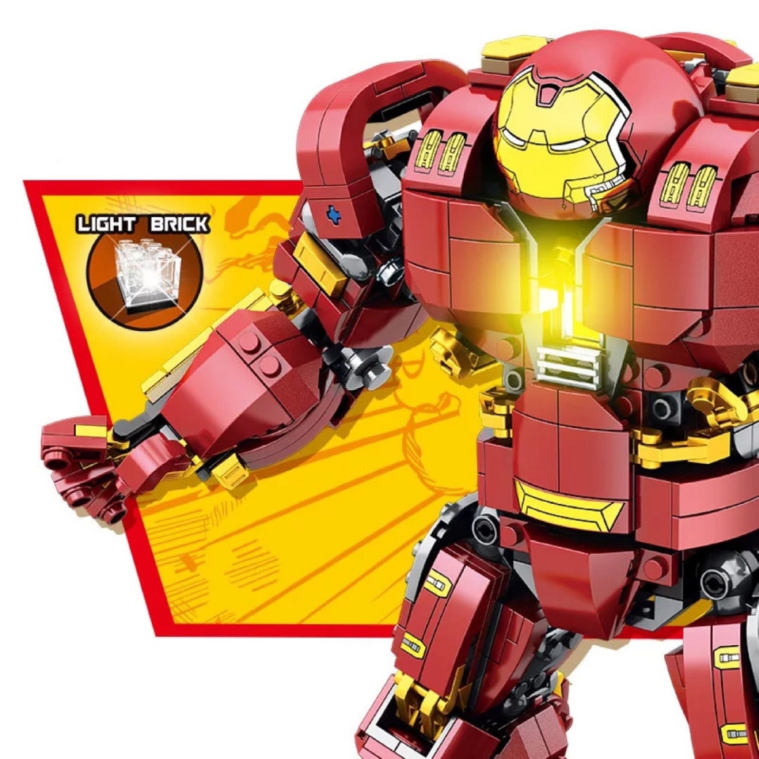 [Có sẵn] Đồ chơi lắp ráp, mô hình Iron man Hulkbuster Mecha