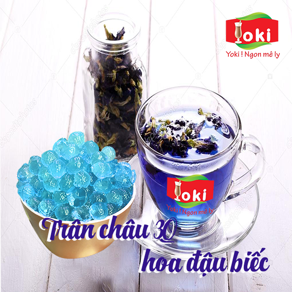 Trân châu 3Q hoa đậu biếc Yoki