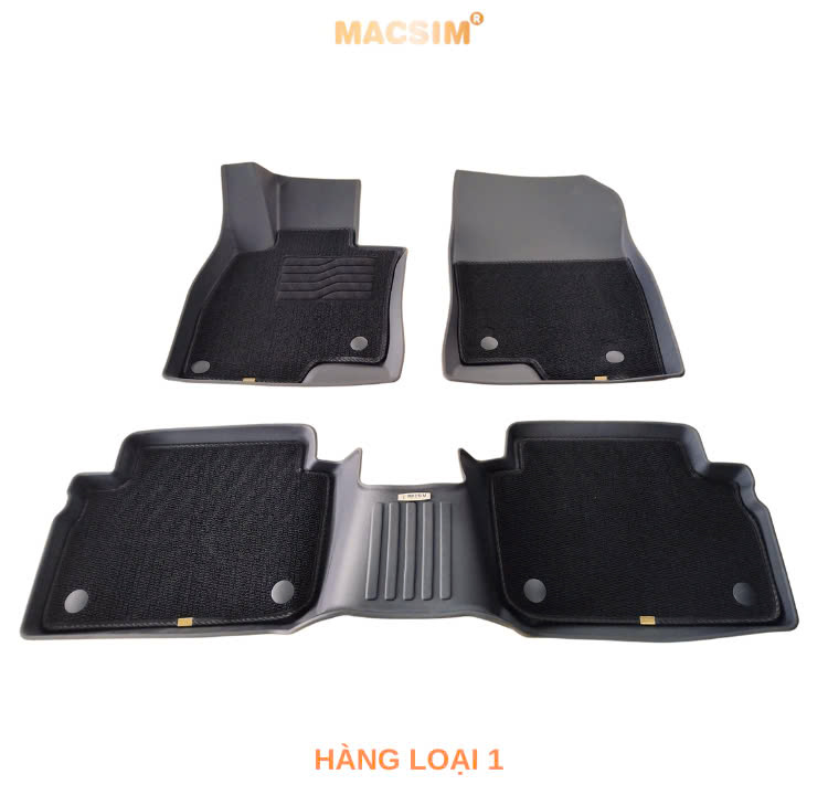 Thảm lót sàn ô tô 2 lớp cao cấp dành cho xe Mazda 3 2020+  (sd3) nhãn hiệu Macsim chất liệu TPE màu đen