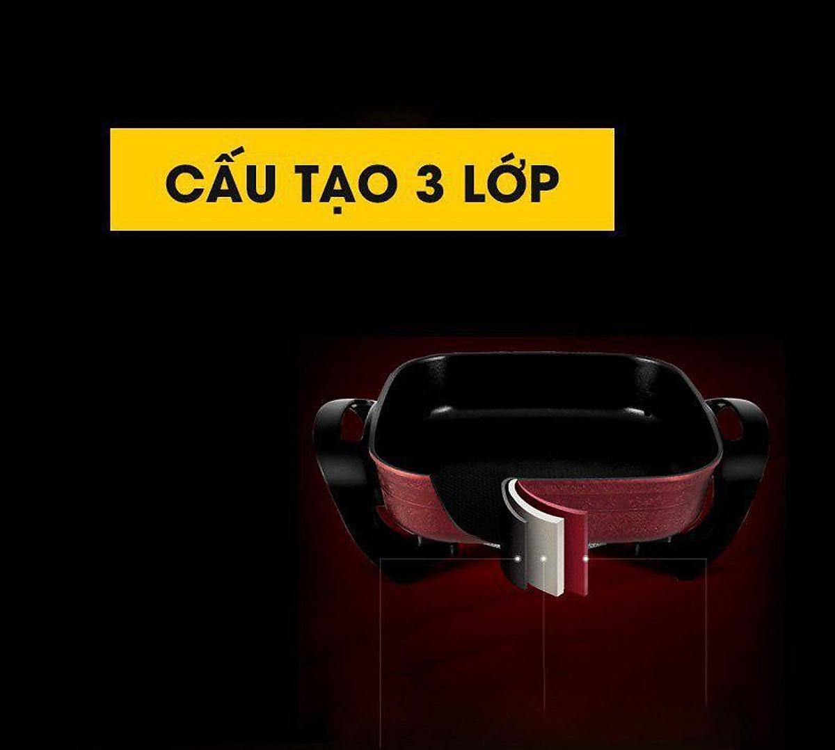 Nồi Chảo Lẩu Điện Đa Năng FJ-EP3615 - Hàng Chính Hãng