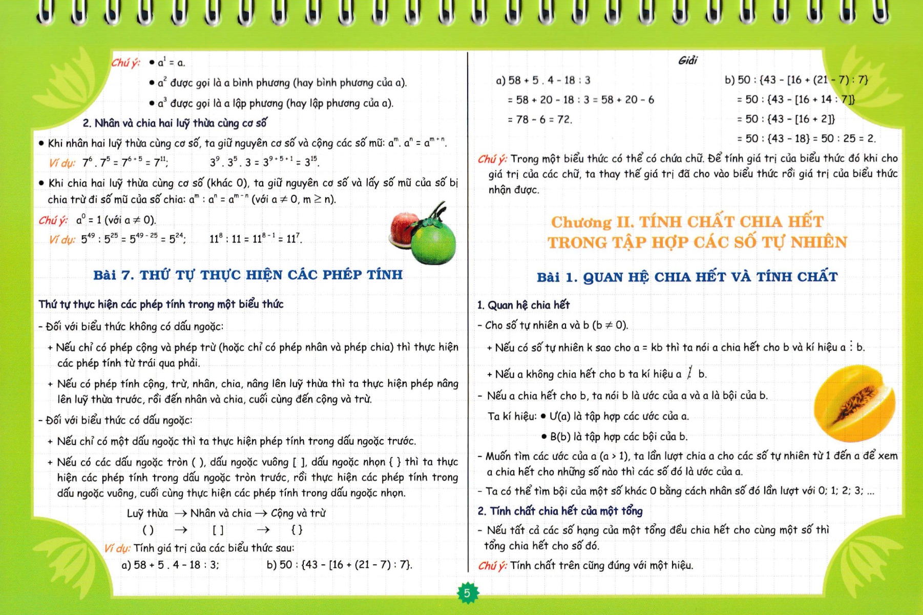 Bộ Lịch Kiến Thức Cần Nhớ Môn Toán Cấp II (Dùng Chung Các Bộ SGK Hiện Hành) - HA