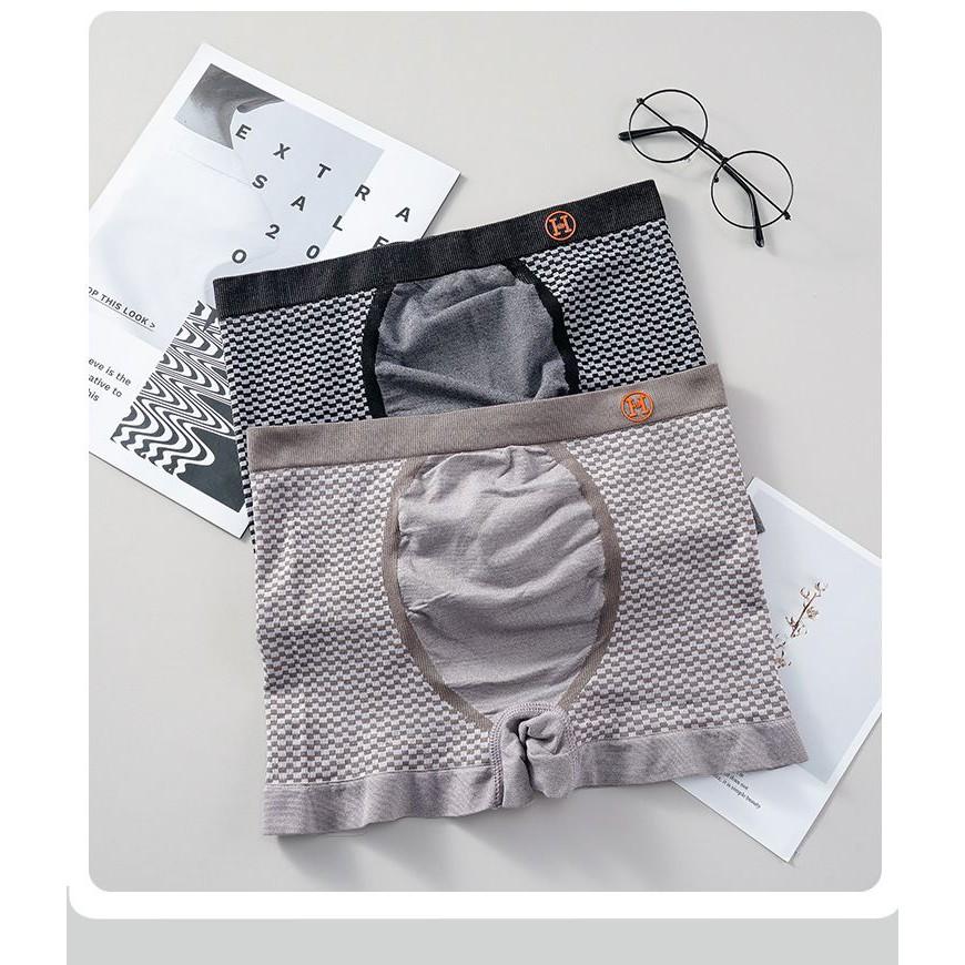 Quần Sip Nam Boxer, Quần Lót Nam Cotton Co Giãn 4 Chiều Chữ H Màu Cam