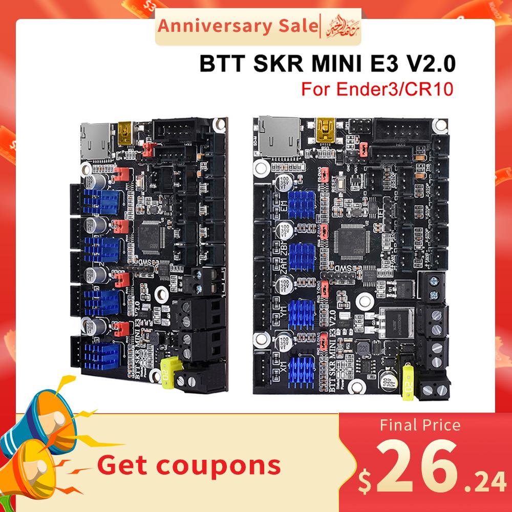 BIGTREETECH SKR MINI E3 V2 32bit bo mạch chủ 3D TMC2209 Các bộ phận máy in 3D cho Ender 3/5 Pro Nâng cấp Ender3 V2 BTT SKR v1.4 Turbo
