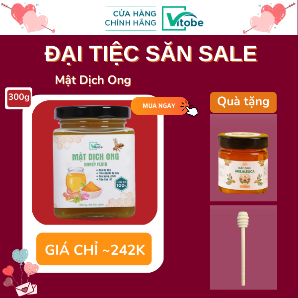 Mật Dịch Ong Vitobe - Mật ong nghệ sữa chúa - chuyên dùng cho dạ dày -