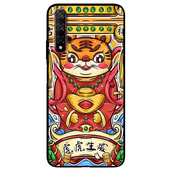 Ốp lưng dành cho Huawei Nova 5T - Hổ Ôm Vàng