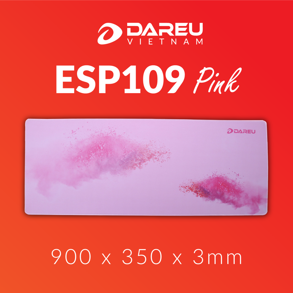 Bàn di chuột DAREU ESP109 Swallow / Dream /Pink / Black (900 x 350 x 3mm) - Hàng chính hãng