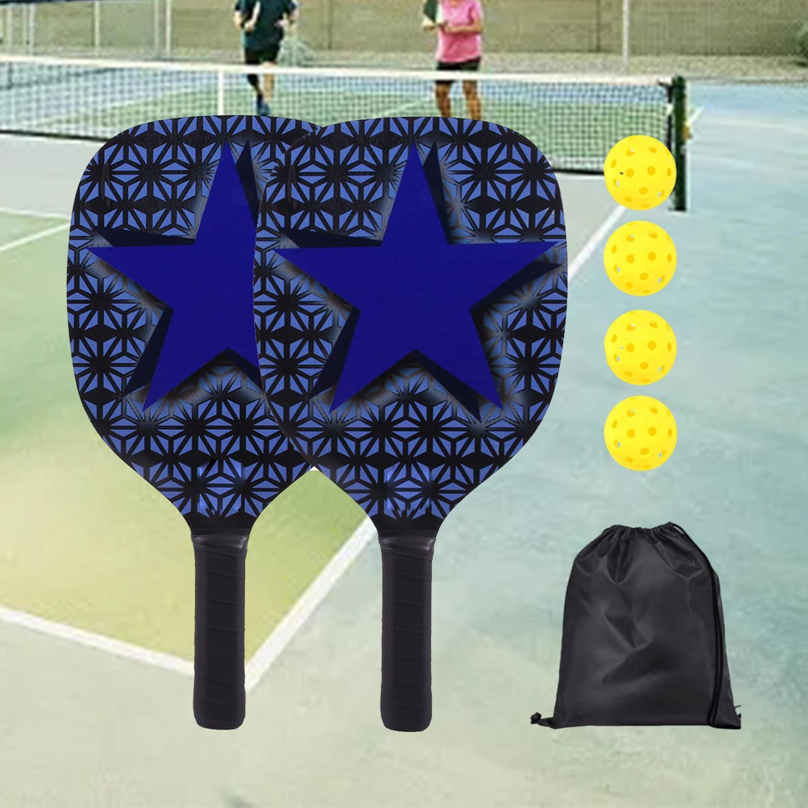 Pickleball Paddles Set of 2 with Storage Bag Pickle Ball Racquets for Indoor Outdoor