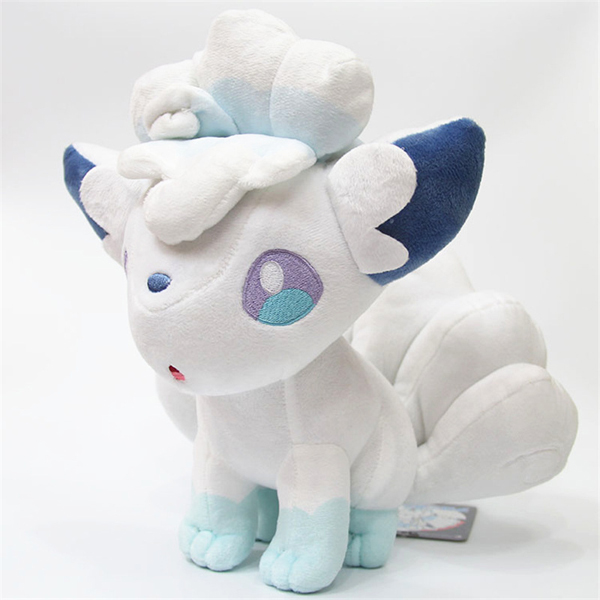 Gấu Bông Pokemon Cáo Vulpix Trắng Dễ Thương (20cm---&gt;26cm) Hàng Pokemon Nguyên Tem Nguyên Tag (Tặng Kèm 1 Ví Da 12 Ngăn Đựng Thẻ Atm, Cccd)