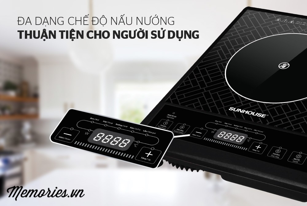 Bếp hồng ngoại SHD6011 + Tặng vỉ nướng - Hàng chính hãng chất lượng cao, gọn nhẹ phù hợp du lịch