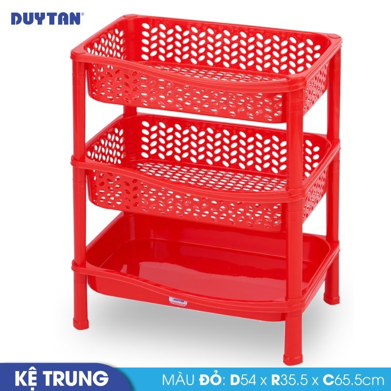 Kệ trung nhựa Duy Tân 3 ngăn - 46410 - Giao màu ngẫu nhiên - Hàng chính hãng