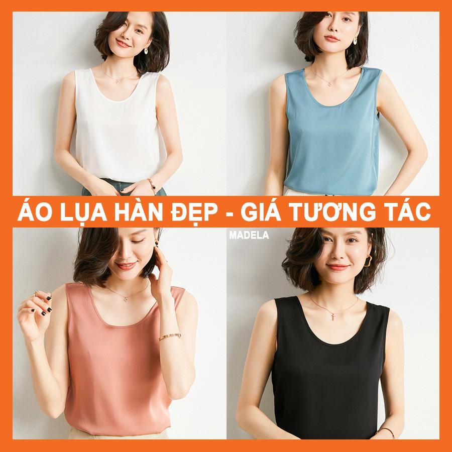 Áo 2 Dây Nữ bản to Lụa Hàn Cao Cấp Madela, vải lụa Hàn mềm mịn thoáng mát , kiểu dáng basic dễ phối đồ phong cách trẻ trung , có đủ màu và size để lựa chọn - AKT04