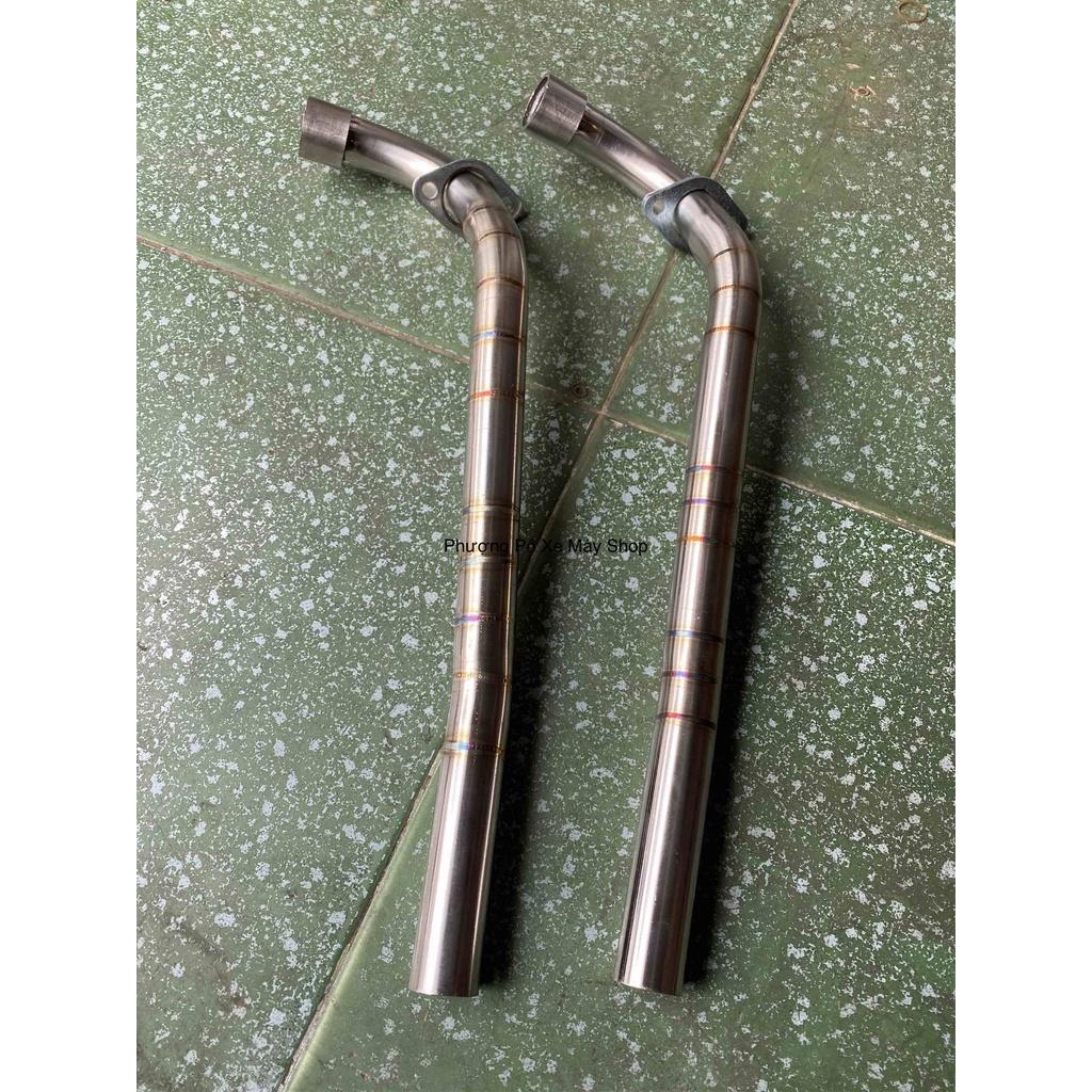 Cổ pô TITAN và INOX 304 sâu gắn Din dành cho SIRIUS/ JUPITER XĂNG CƠ phi 27x1,5li
