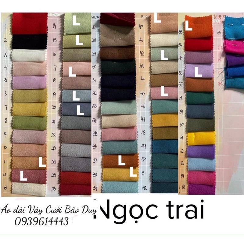 Áo dài lụa ngọc kết cổ thiết kế