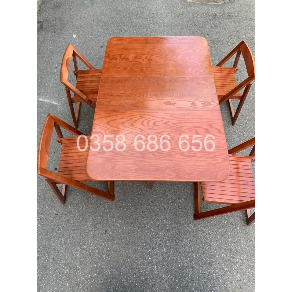 BÀN ĂN THÔNG MINH GỖ SỒI TỰ NHIÊN