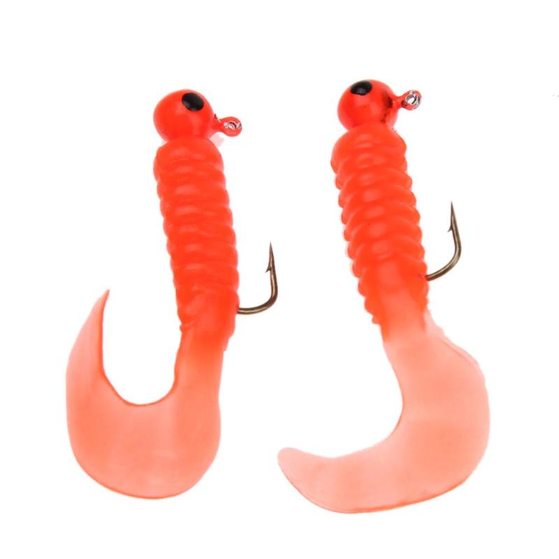 Hộp 17 mồi mềm câu lure kèm 17 lưỡi câu jig head, mồi câu cá lóc, cá tráp, cá chẽm, rô phi hiệu quả (dài 7.5gam x nặng 5cm)