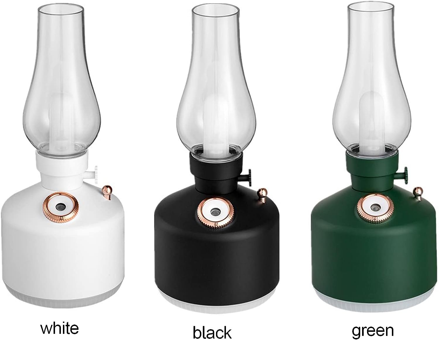Đèn xông tinh dầu không dây tạo độ ẩm không khí kiêm đèn ngủ để bàn hiệu HOTCASE Vintage Lamp Humidifier Sức chứa 260ml, 8h giữ ẩm, tự ngắt khi hết nước, thiết kế dạng đèn Vintage sang trọng - hàng nhập khẩu