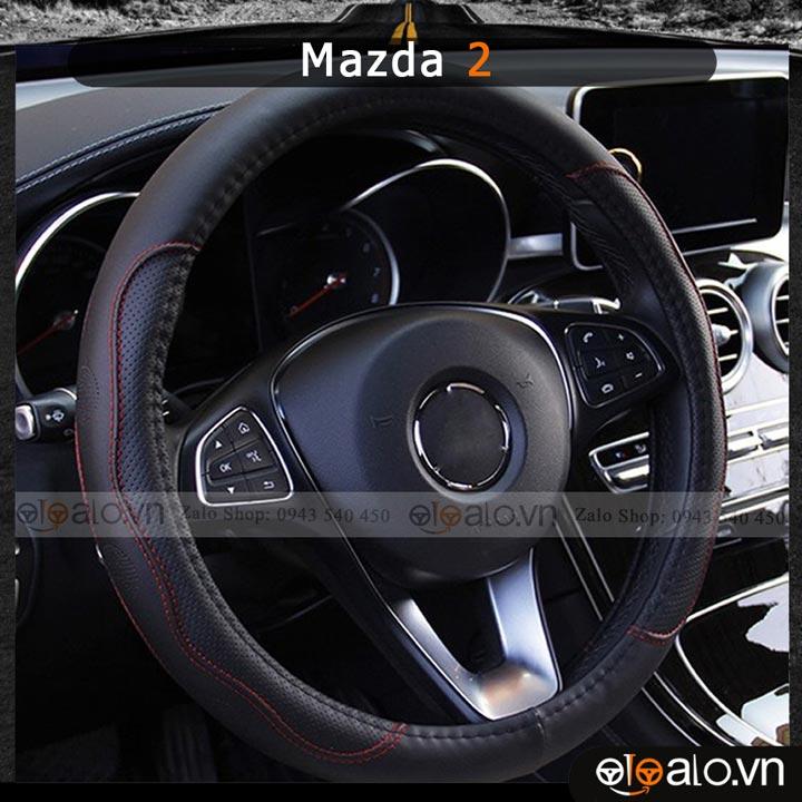 Bọc volang ô tô dành cho xe Mazda 2 da PU cao cấp - OTOALO