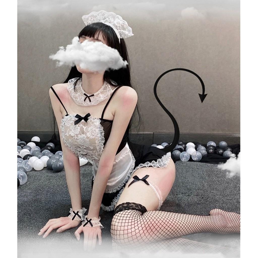 Full set đồ ngủ Cosplay Hầu gái đáng yêu S08