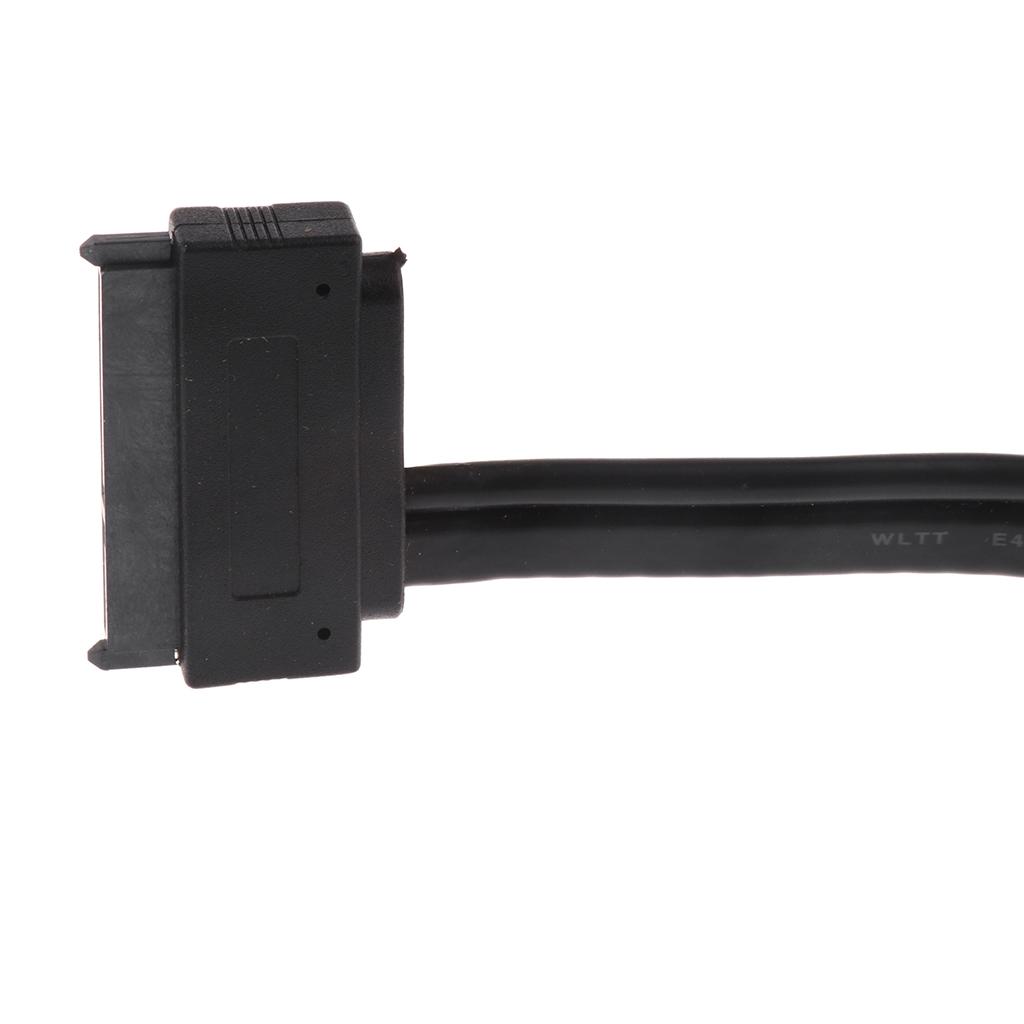Power Esata To Sata Cable Dual Power USB 12V 5V Combo To 22 Pin For HDD